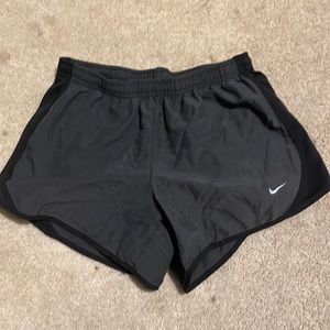 grey nike kids running shorts